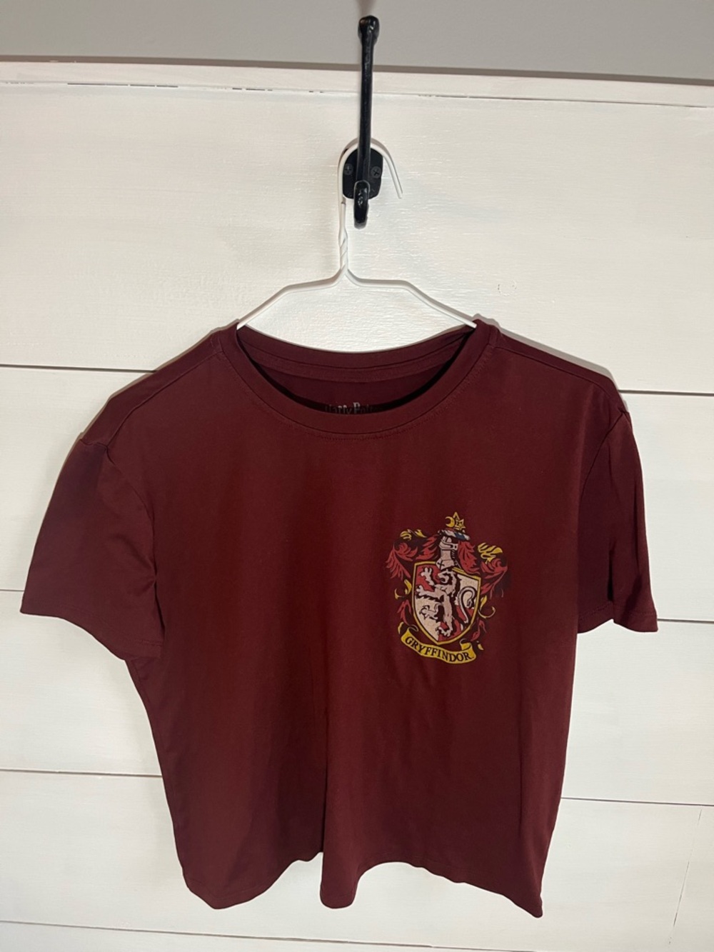 Harry Potter Gryffindor Crest Burgundy Tee